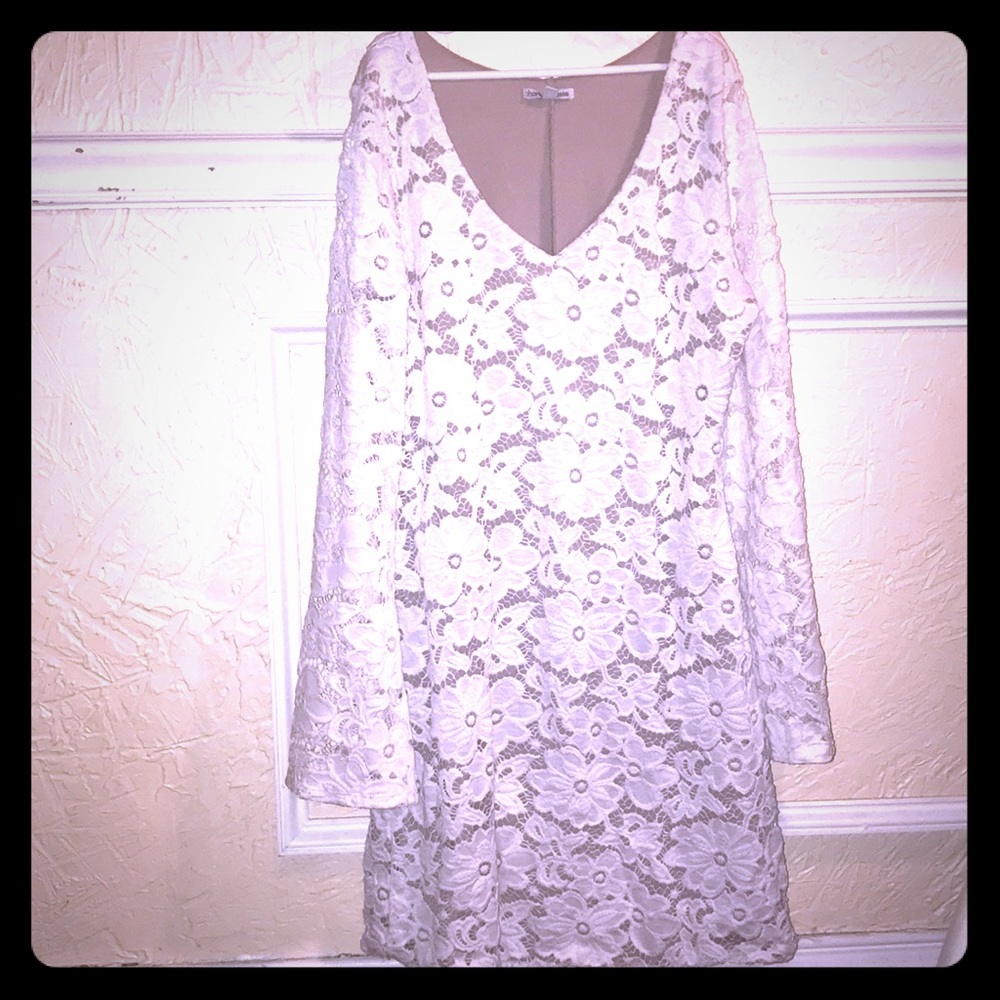 Flower Long Sleeve Dress